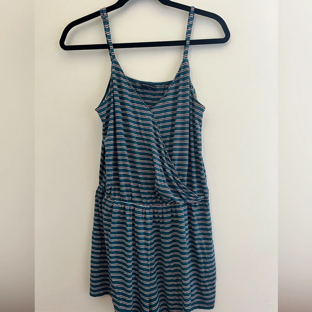 Striped Tank Romper - Picture 1 of 6